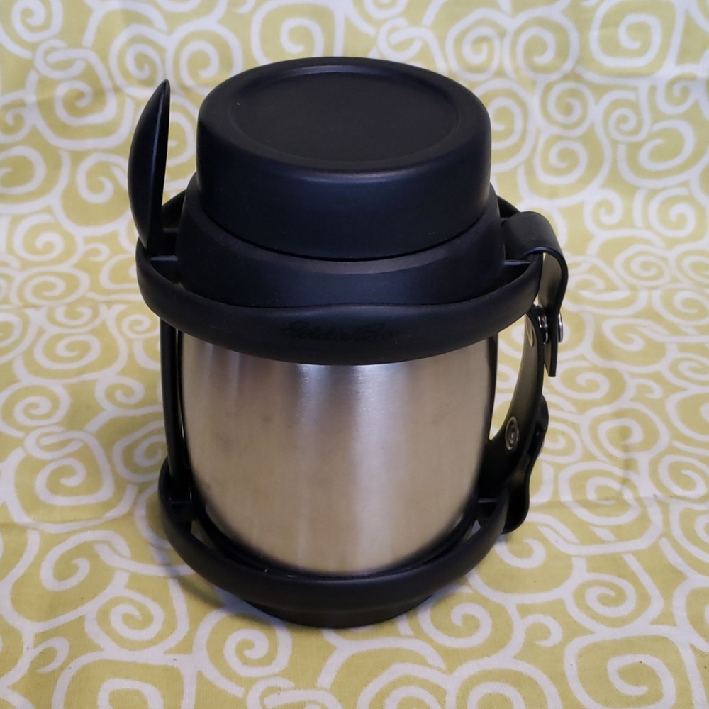 Eddie Bauer 14oz stainless steel thermos w spoon